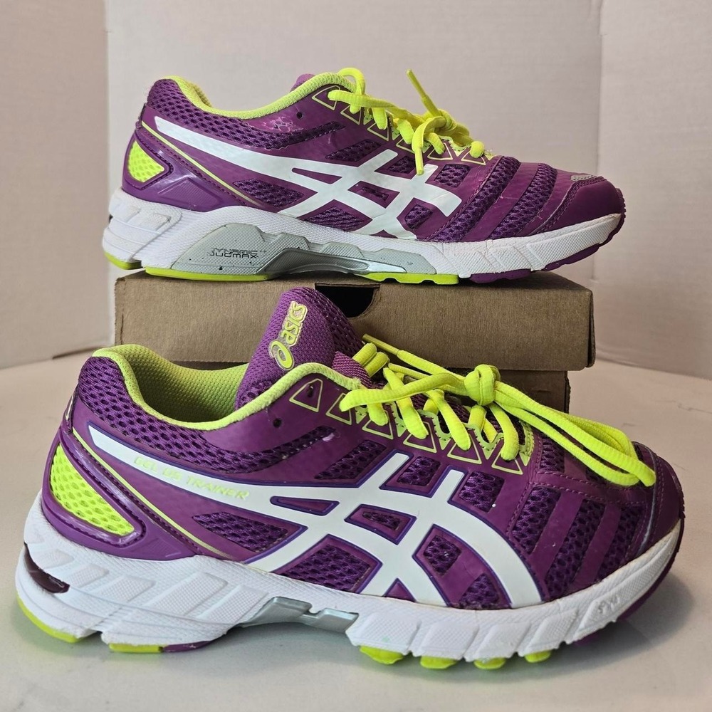 Asics Gel DS Trainer 18 Running Shoes Sneakers Lace Up Mesh Purple Womens- 7 US
